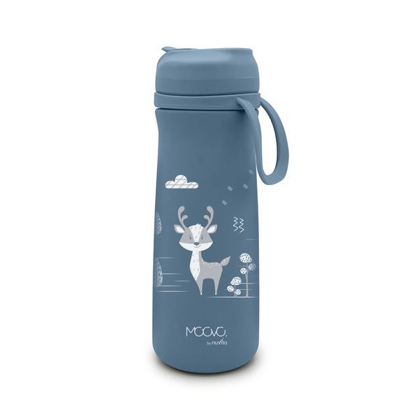 Borraccia bimbi termica in acciaio da 500ml - 4441 / powder blue - nuvita - Nuvita