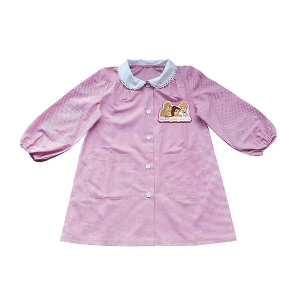 Grembiule asilo principesse bambina rosa con colletto bianco in pizzo - coriex - Disney