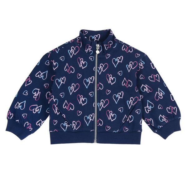 Cardigan fleece fantasia cuori - chicco - Chicco