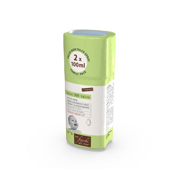 Bipacco spray talco non talco 100ml - fiocchi di riso - Fiocchi di Riso