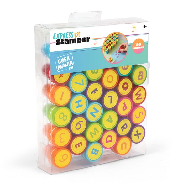 Set timbrini lettere e numeri - Creamania