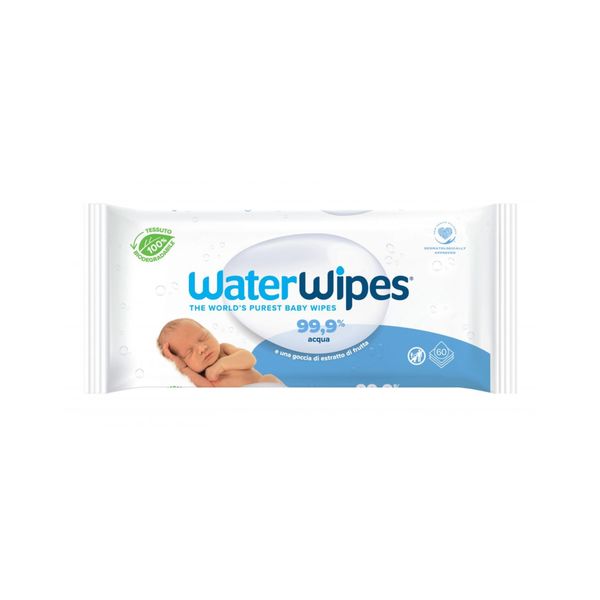 Salviette biodegradabili per bambini - 60 pezzi - waterwipes - Water wipes