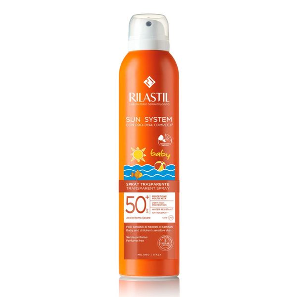 Sun system baby spray transparent spf 50e 200ml - rilastil - Rilastil