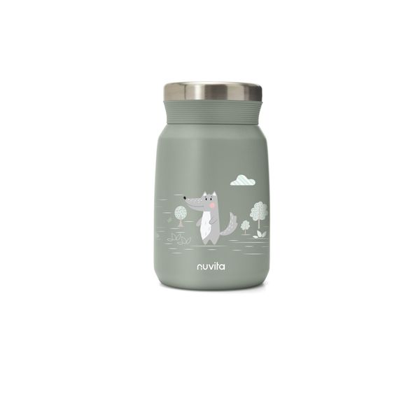 Contenitore termico per alimenti in acciaio inox da 500ml - 4472 / sage green - nuvita - Nuvita