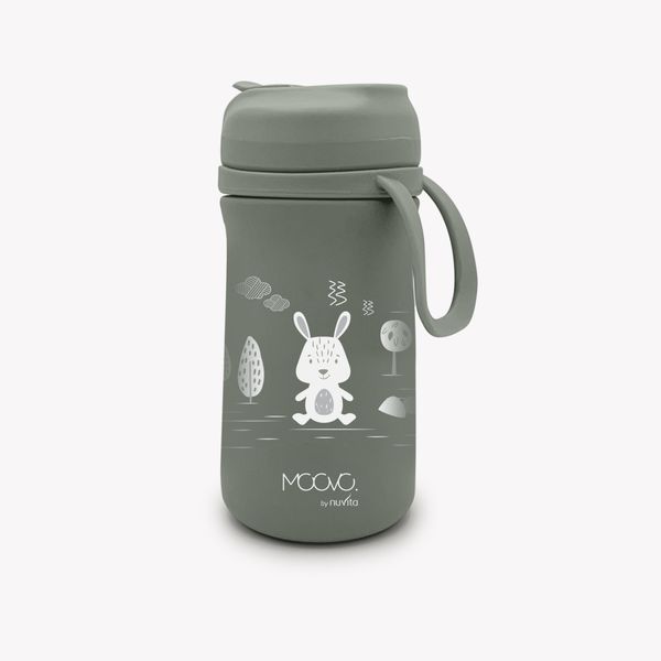 Borraccia bimbi termica in acciaio da 350ml - 4440 / sage green - nuvita - Nuvita