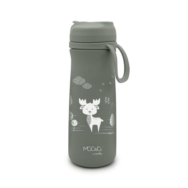 Borraccia bimbi termica in acciaio da 500ml - 4441 / sage green - nuvita - Nuvita