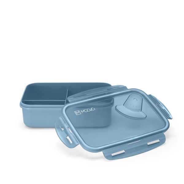 Lunch box per bambini a scomparti fissi da 1000ml - kiddiekit 4430 / powder blue - nuvita - Nuvita