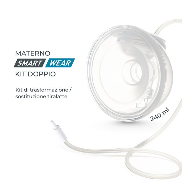 Kit per trasformare il tiralatte materno smart wear singolo in doppio - 1287kdw - nuvita - Nuvita