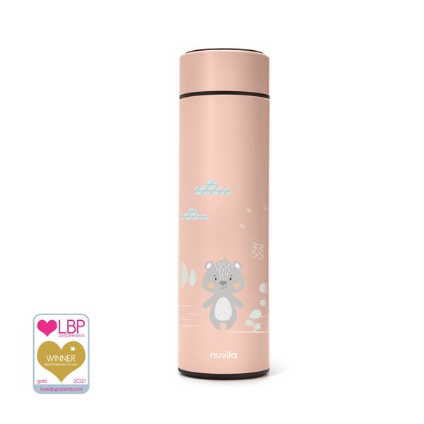 Borraccia termica da 500ml con termometro led - 4455 / english rose - nuvita - Nuvita