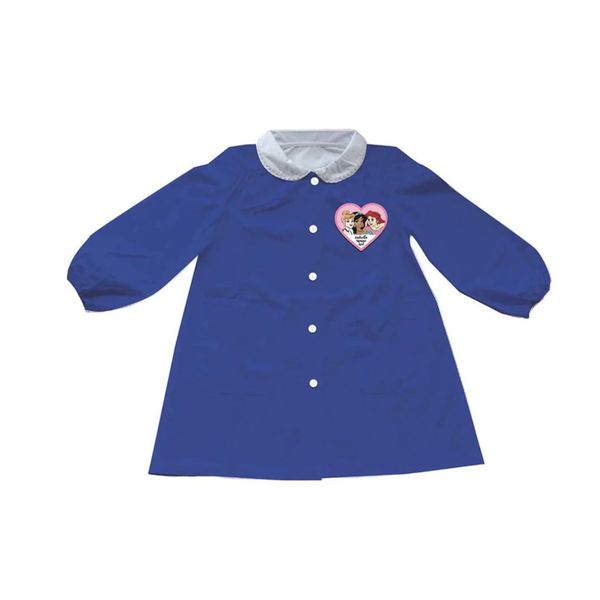 Grembiule scuola principesse in poliestere e viscosa blu per bambine - coriex - Disney