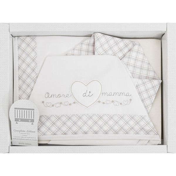 Set letto 3pz con cuore - ellepi - Ellepi