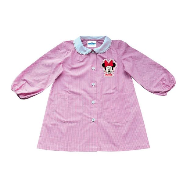 Grembiule asilo minnie bambina rosa con colletto bianco in pizzo - coriex - Disney