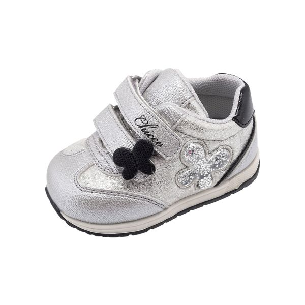 Scarpa bimba argento con velcro chicco gianda - Chicco