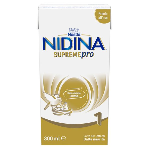 Nidina supremepro 1 latte per lattanti liquido dalla nascita, brick da 300ml - nestle' - Nestle'
