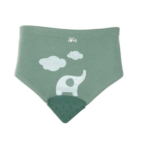 Bavaglino massaggiagengive elephant green - that's love - THAT'S LOVE