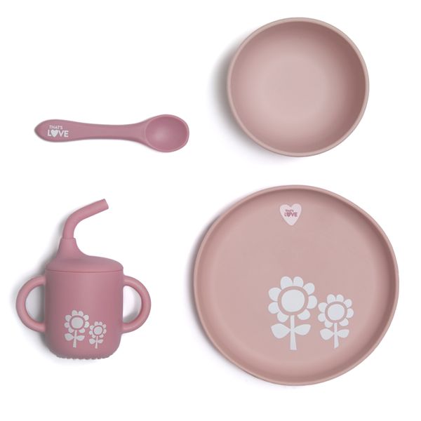 Set pappa in silicone pink- that's love - THAT'S LOVE
