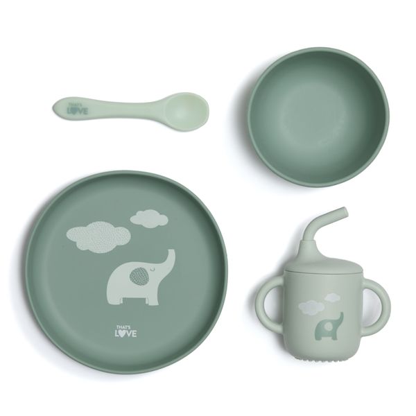 Set pappa in silicone green - that's love - THAT'S LOVE
