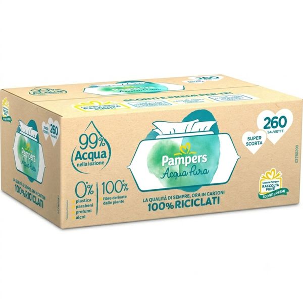 Salviette pampers acqua pura penta x260 - Pampers