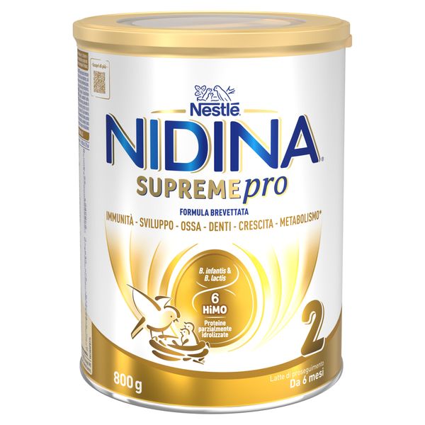 Nidina supremepro 2 latte di proseguimento in polvere da 6 mesi, latta 800g - nestle nidina - Nestlé Nidina