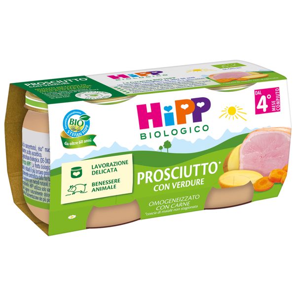 Hipp omogeneizzato prosciutto con verdure 2x80g - Hipp