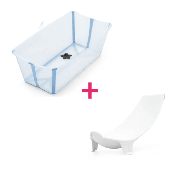 Stokke - flexi bath ocean blue + flexi bath support - 