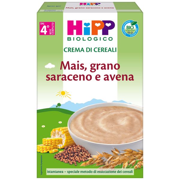 Crema cereali mais, gr.saraceno avena 200g -  hipp - Hipp