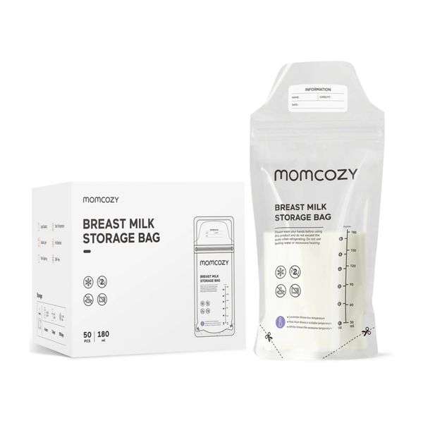 Momcozy sacchetti conservalatte monouso termosensibili 50 pz - MOMCOZY