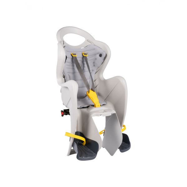 Seggiolino bici posteriore mr fox attacco al portapacchi silk grey - bellelli - Bellelli