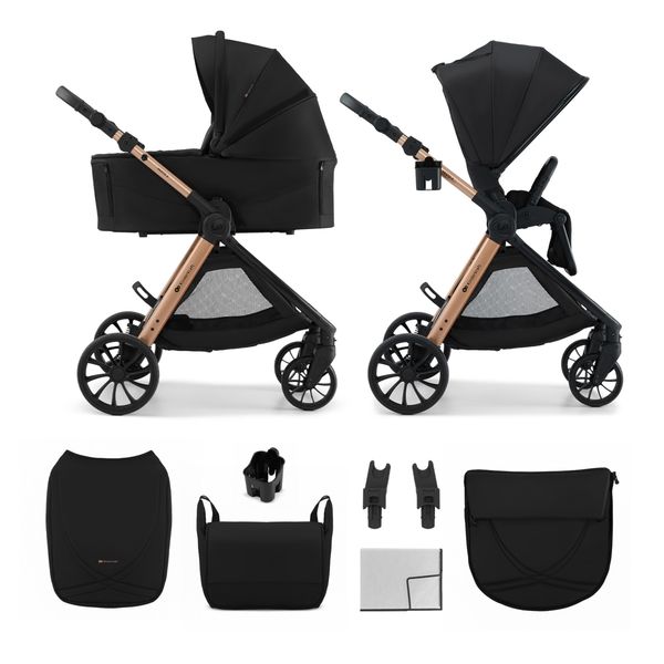 Passeggino multifunzionale 2in1 vesto 2 nero - kinderkraft - KinderKraft