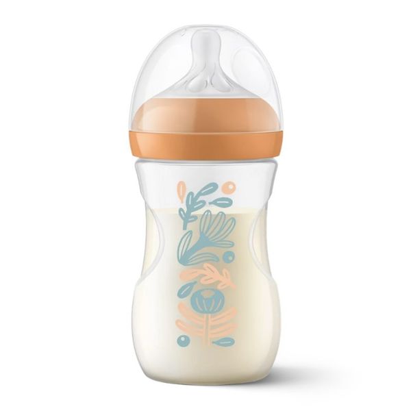 Biberon natural response 260ml deco natura - arancione - avent - Avent