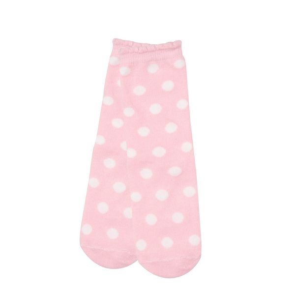 Set 2 paia di calze antiscivolo bimba rosa e beige stampate - Mawi