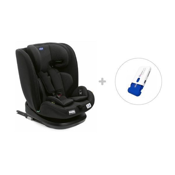 Chicco - mokita i-size (76-150 cm) black + disp antiabban easy tech - 