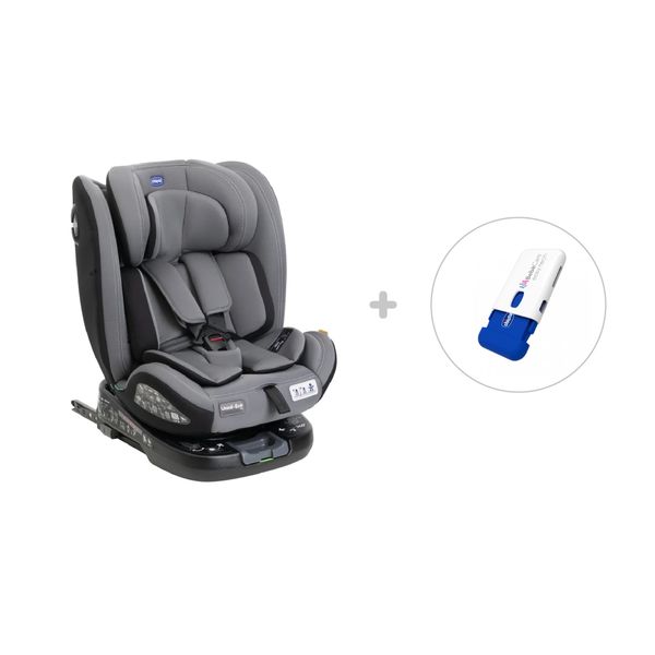 Chicco - seggiolino auto unico evo is grey black + disp antiabban easy tech - 