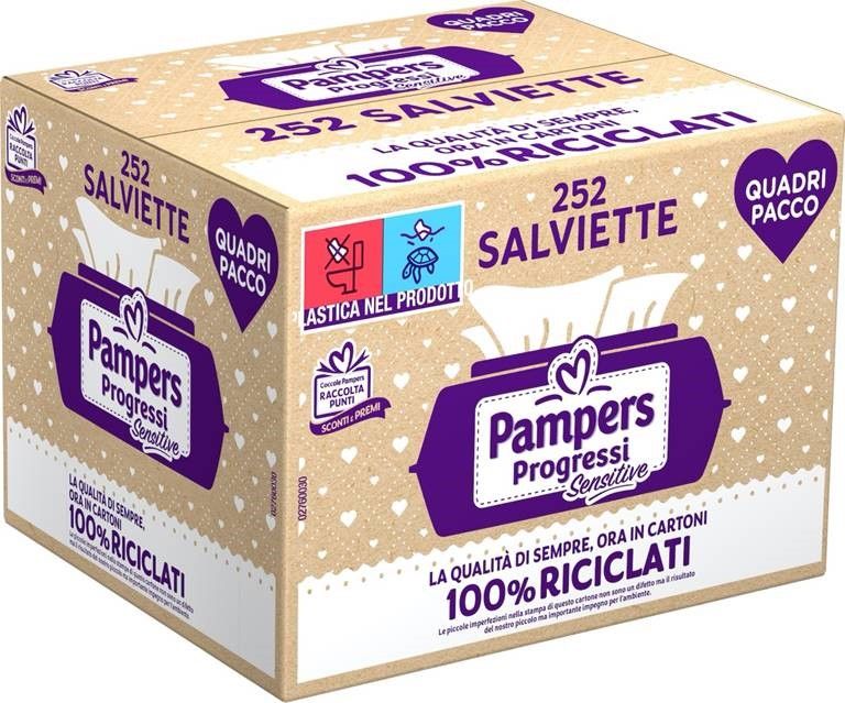 Pampers - salviette progressi quadri x252 - Catalogo Pampers