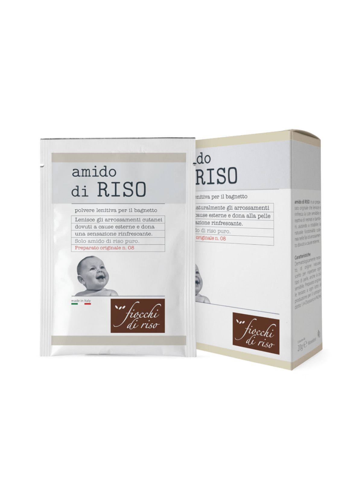 Amido di riso in polvere 5x20 g - Fiocchi di Riso