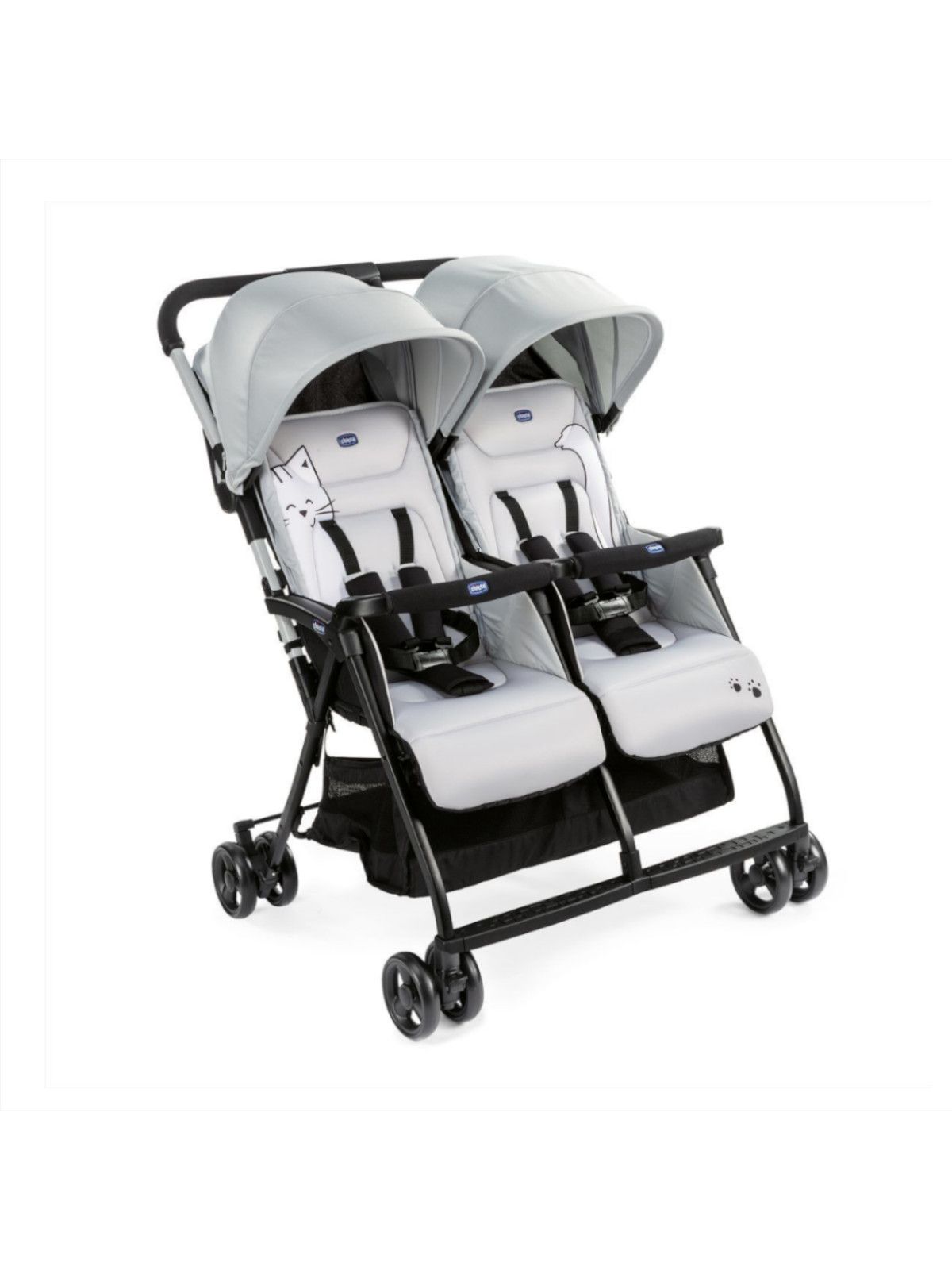 Passeggino ohlala'  twin silver cat - Chicco