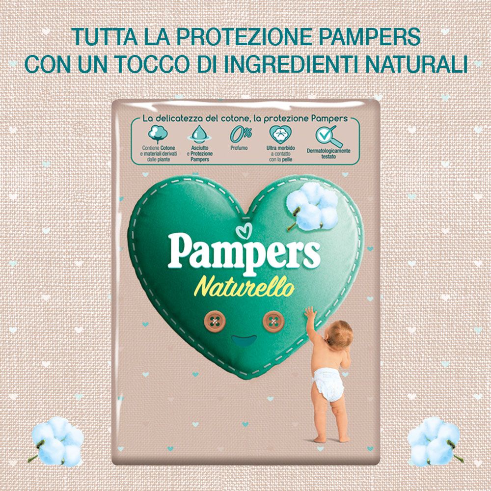 Pampers naturello  0% profumo, taglia 3 (4-9 kg) - 22 pz - Catalogo Pampers