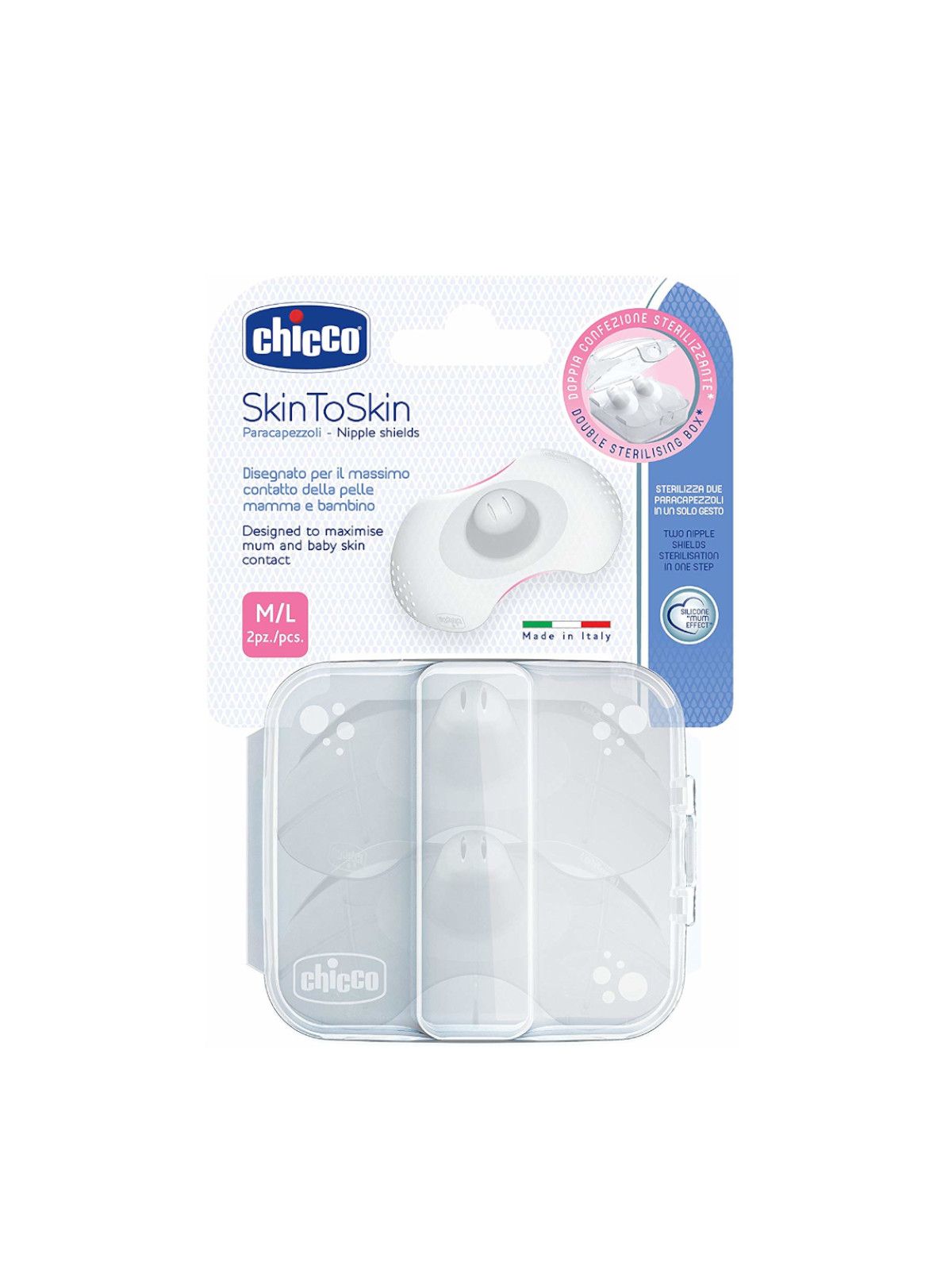 Paracapezzoli silicone m/l skintoskin - Chicco