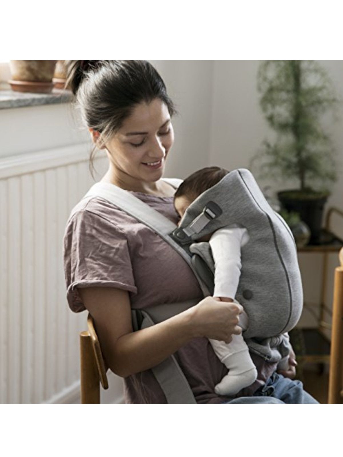 Babybjörn marsupio baby carrier mini light grey 3d jersey - Babybjörn