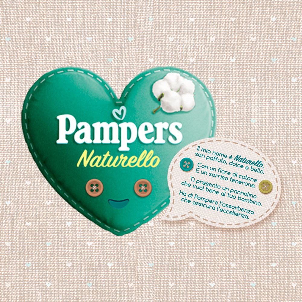 Pampers naturello 0% profumo taglia 2 (3-6 kg) - 27 pz - Catalogo Pampers