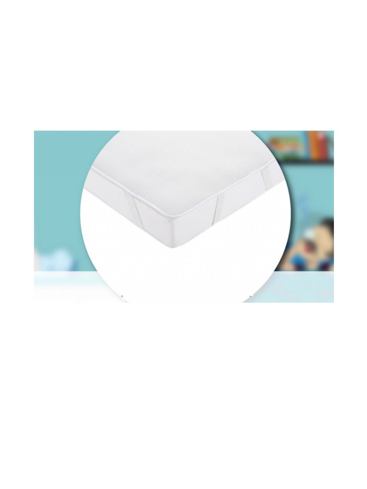 Aircuddle materasso e coprimaterasso 3 strati  per lettino  bianco 60 x120 - Aircuddle