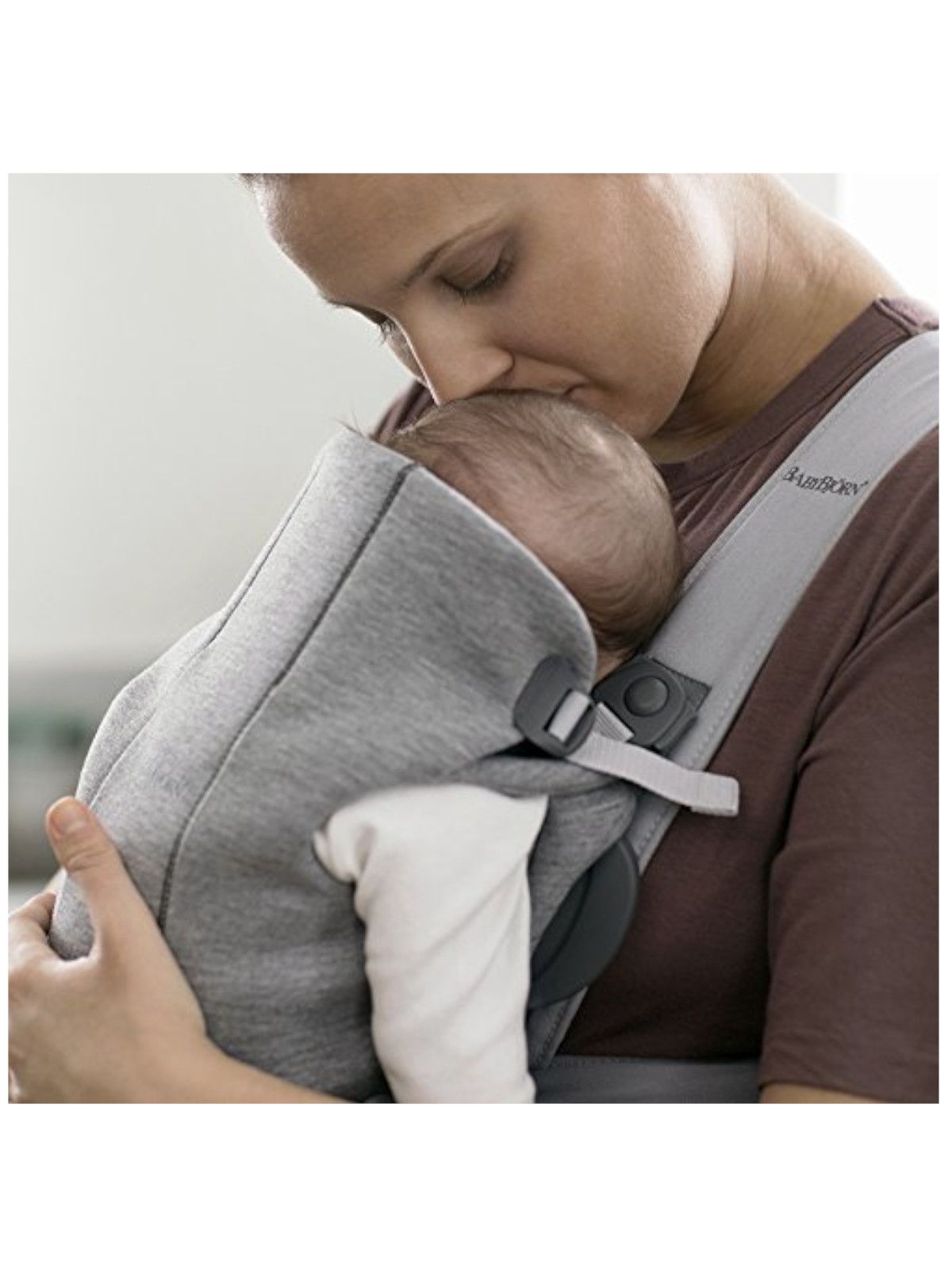 Babybjörn marsupio baby carrier mini light grey 3d jersey - Babybjörn