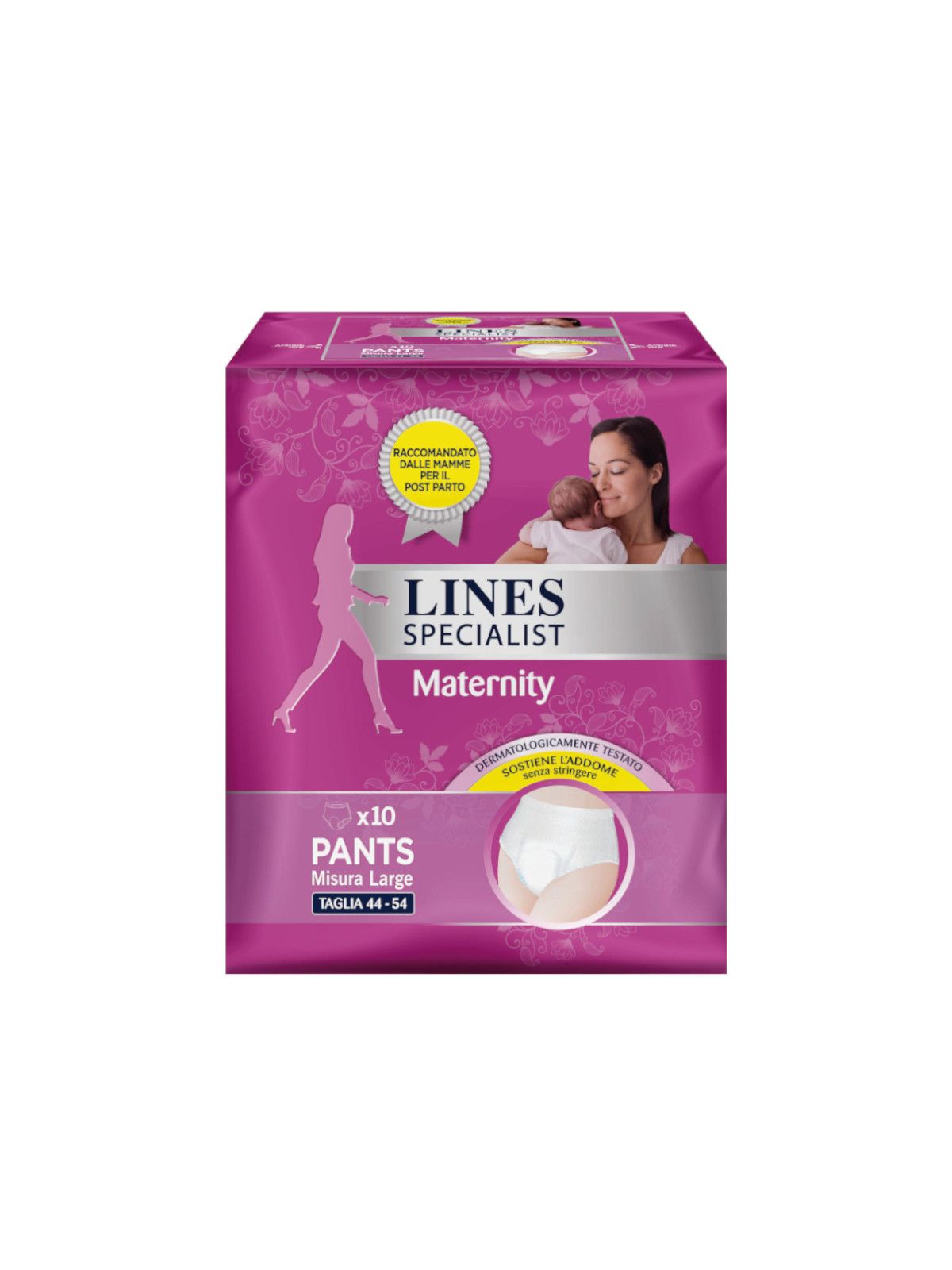 Lines specialist mutandine assorbenti post parto misura large - 10 pz - Lines