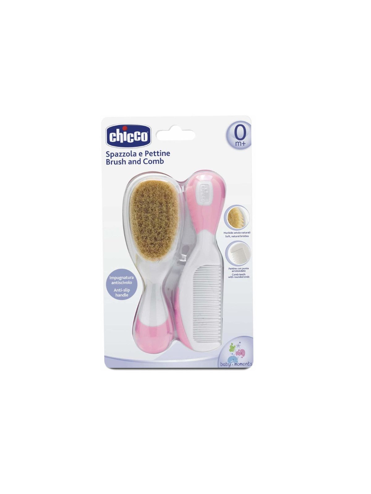 Spazzola e pettine rosa - Chicco