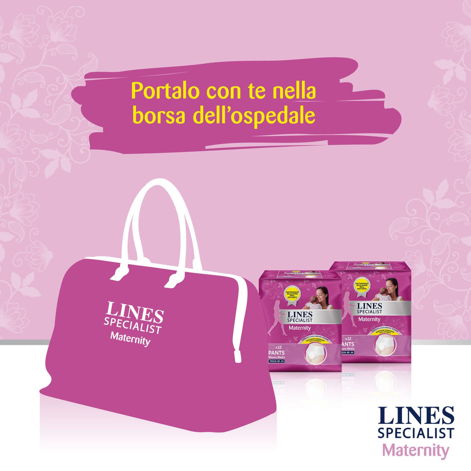 Lines specialist maternity mutandine assorbenti post parto misura media - 12 pz - Lines