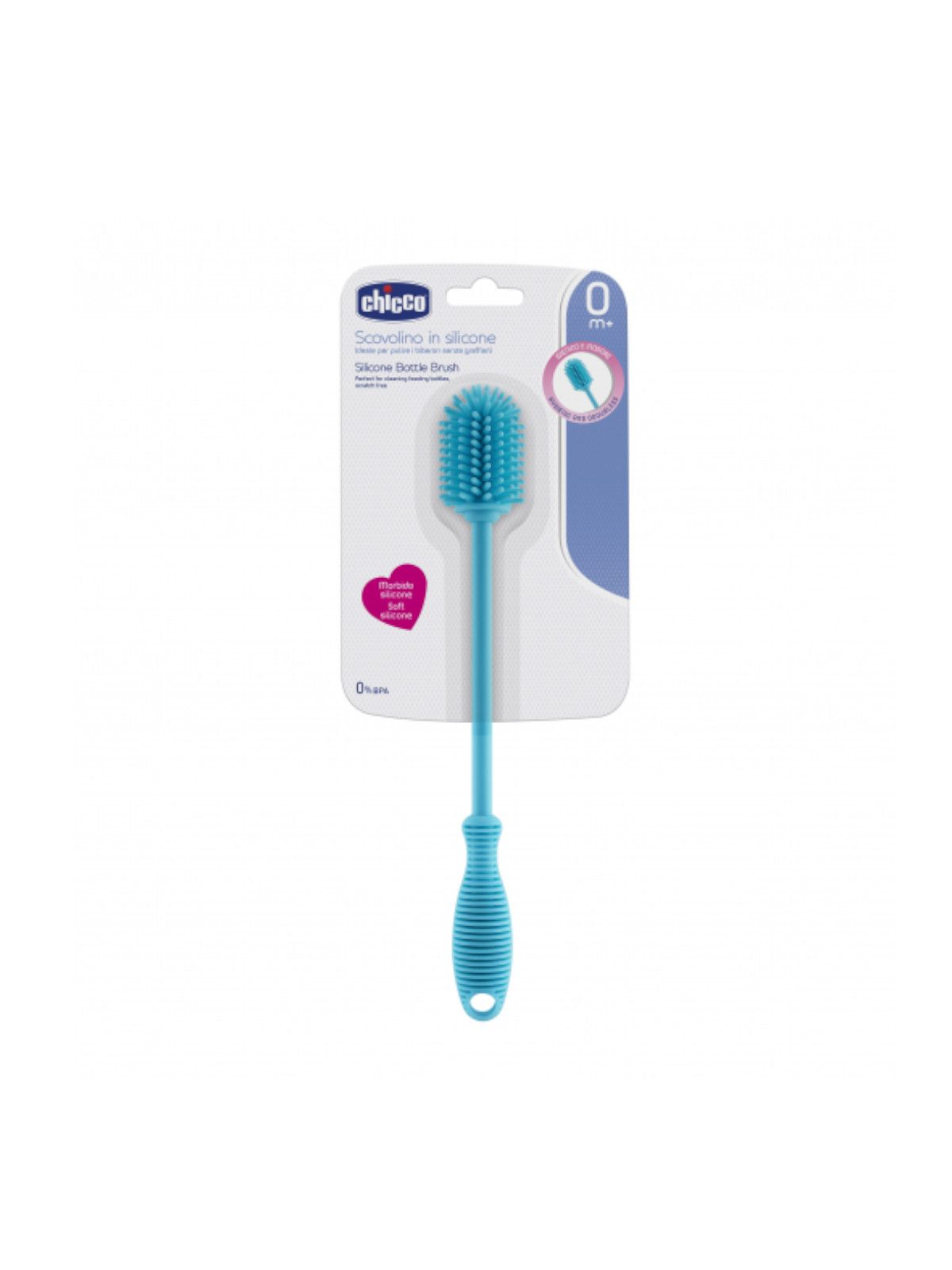 Chicco morbido scovolino per biberon in silicone <strong>colori assortiti</strong> - Chicco