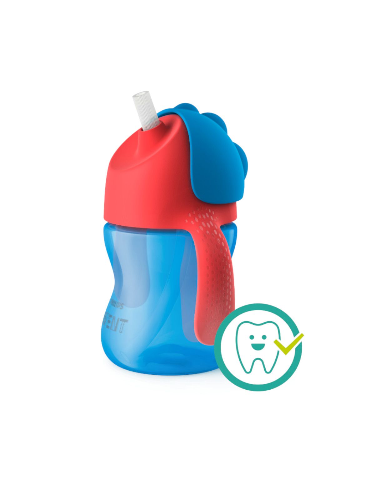 Philips avent tazza con cannuccia 200ml rossa/azzurra - Philips avent
