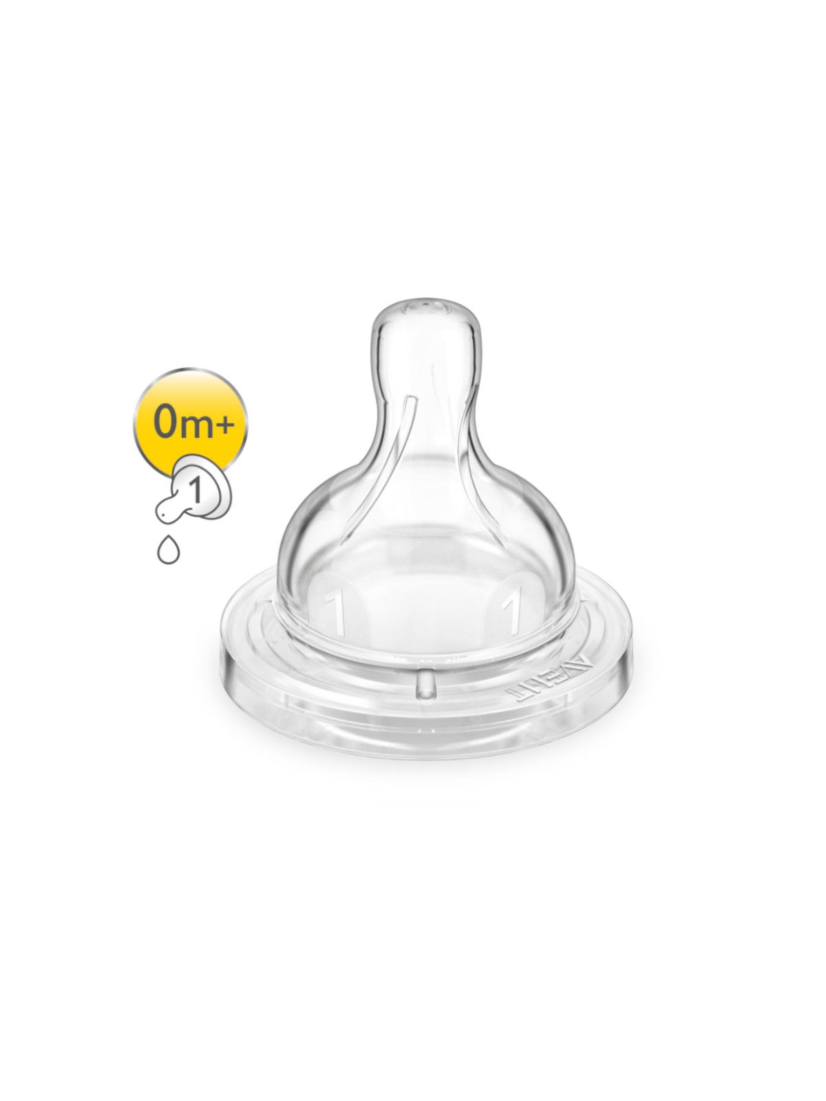 Philips avent 2 tettarelle classic+ 0m+ prime poppate (1 foro) - Philips avent