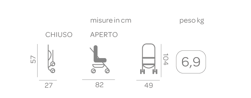 Passeggino sketch red - Inglesina
