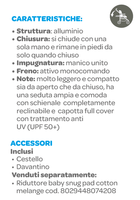 Passeggino sketch red - Inglesina